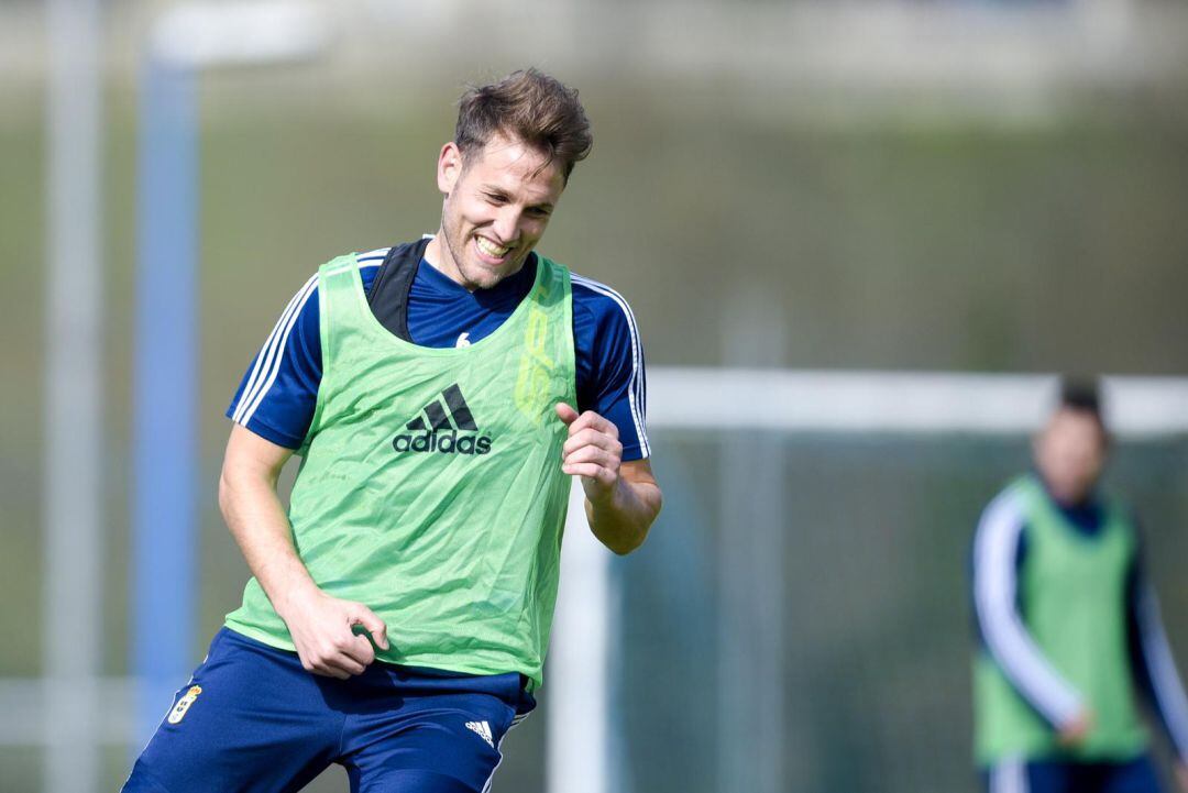 Carlos en un entrenamiento