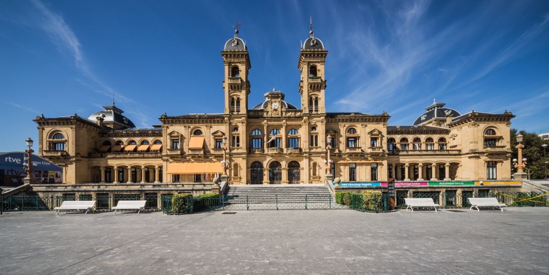 Fachada del Ayuntamiento de San Sebastián, en una imagen de archivo