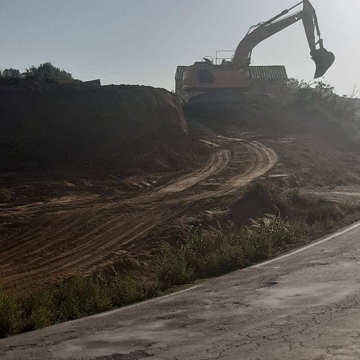 Avanzan los trabajos de acondicionamiento de la carretera Binéfar-Binaced