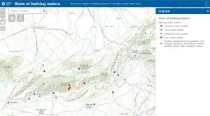 Situación de las zonas de baño en Ávila