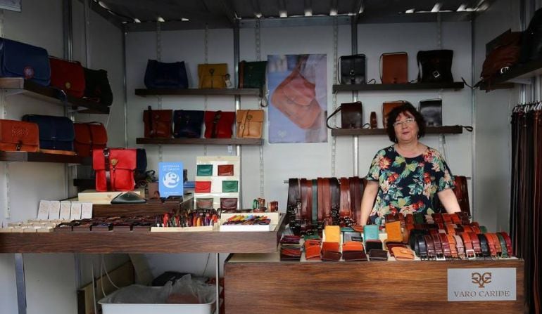 Un puesto de Artesanía del San Froilán de Lugo