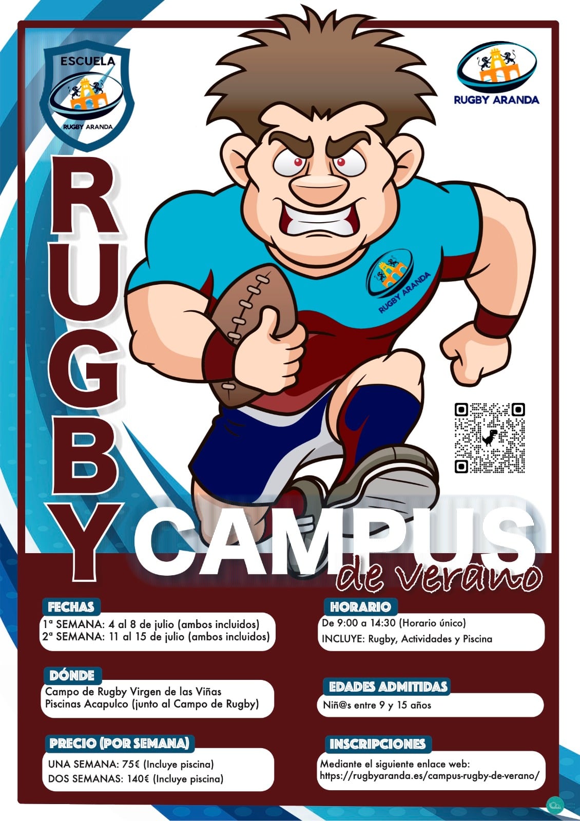 Campus de verano del Rugby Aranda