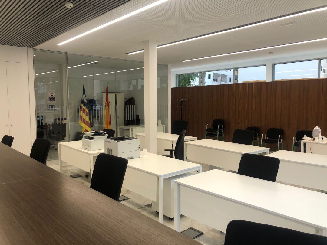 Interior de la nueva sede judicial