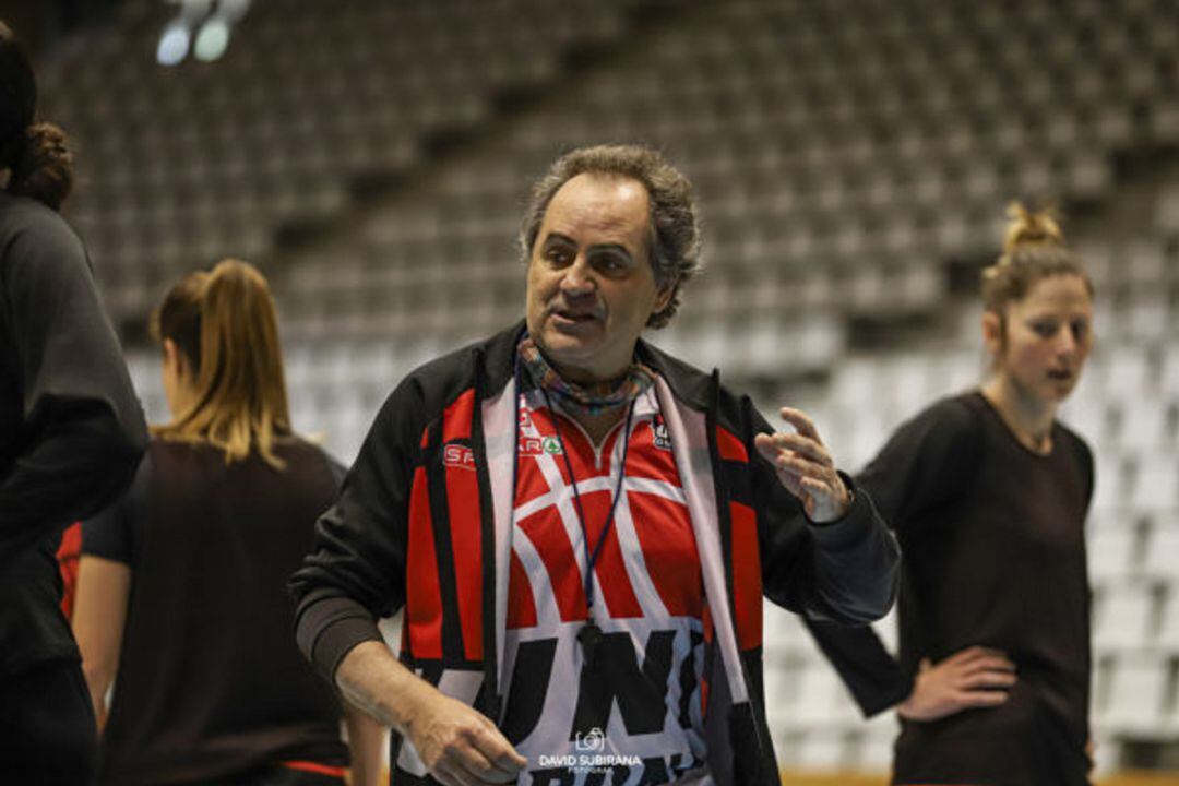 Alfred Julbe durant una sessió d'entrenament d'aquesta setmana.