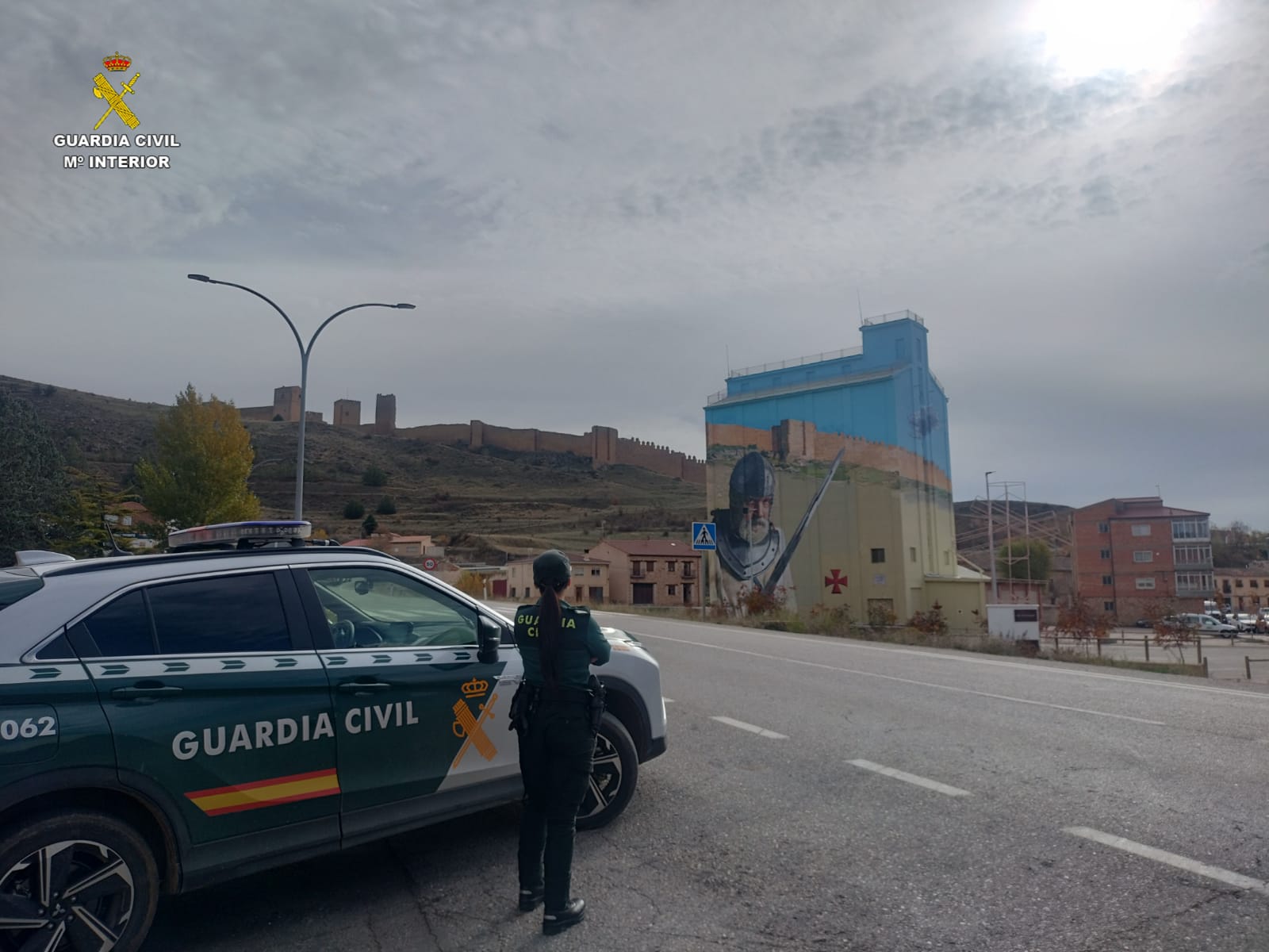 Patrulla de la Guardia Civil en Molina de Aragón