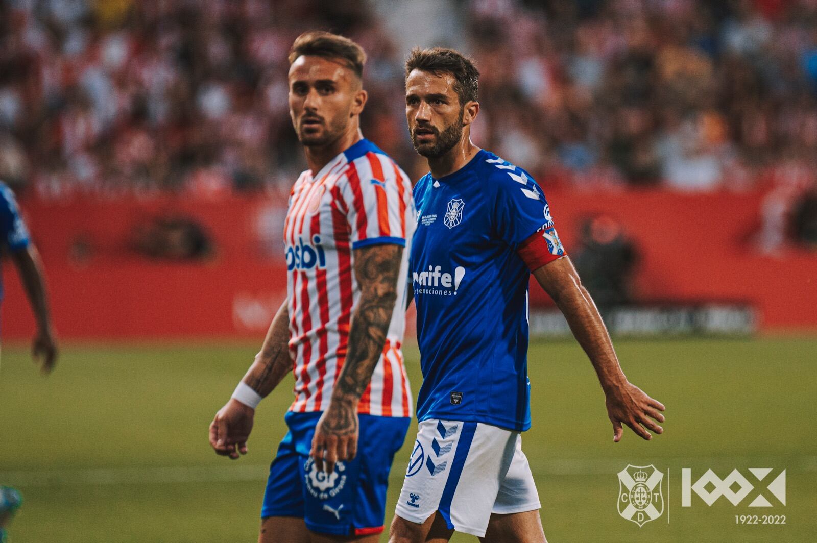 Aitor Sanz cumplió 300 partidos como jugador del CD Tenerife en este partido de playoff.