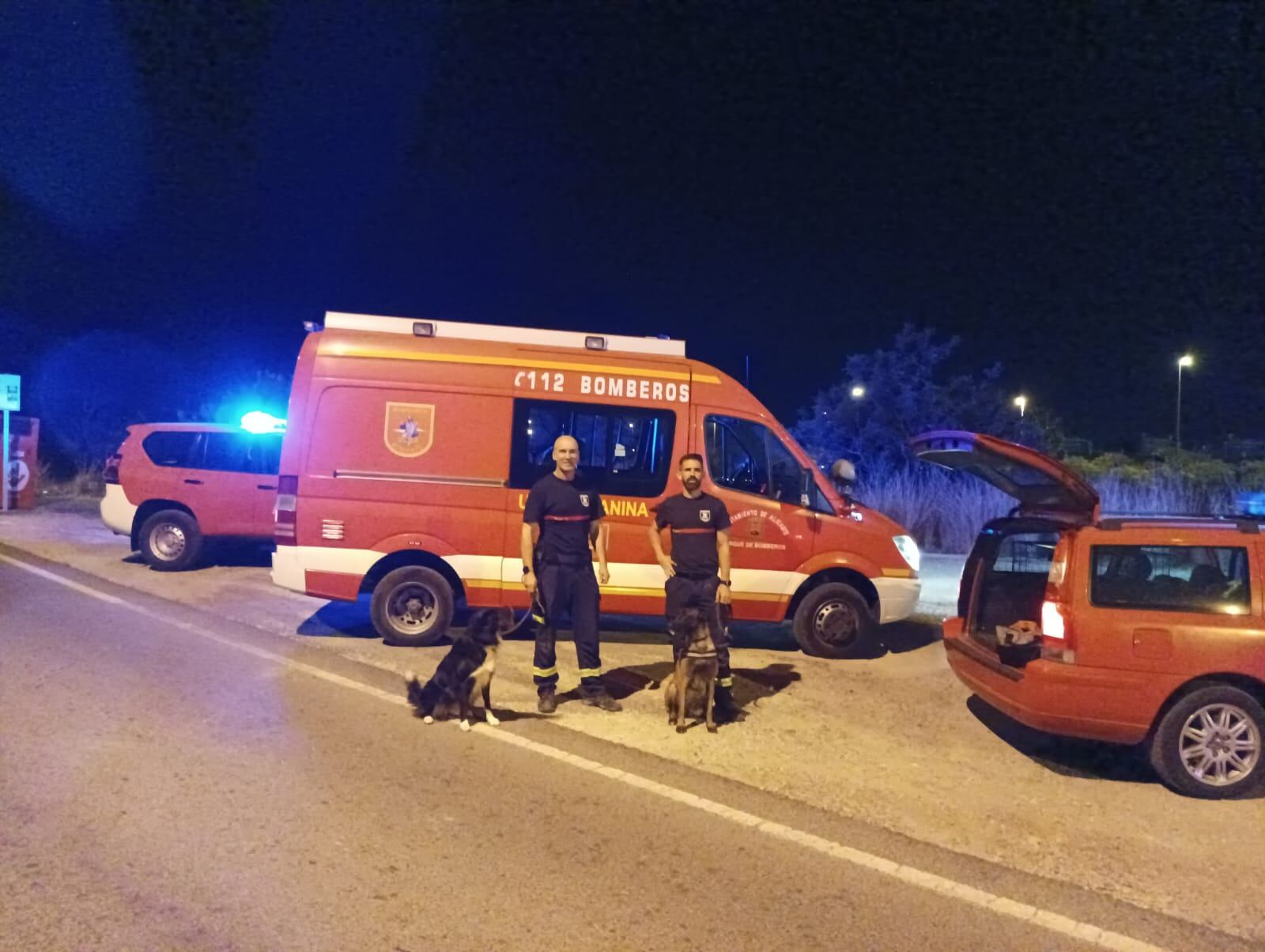 Unidad canina de los bomberos del Speis