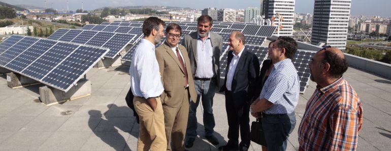 Leiceaga con el rector de la Universidade da Coruña.