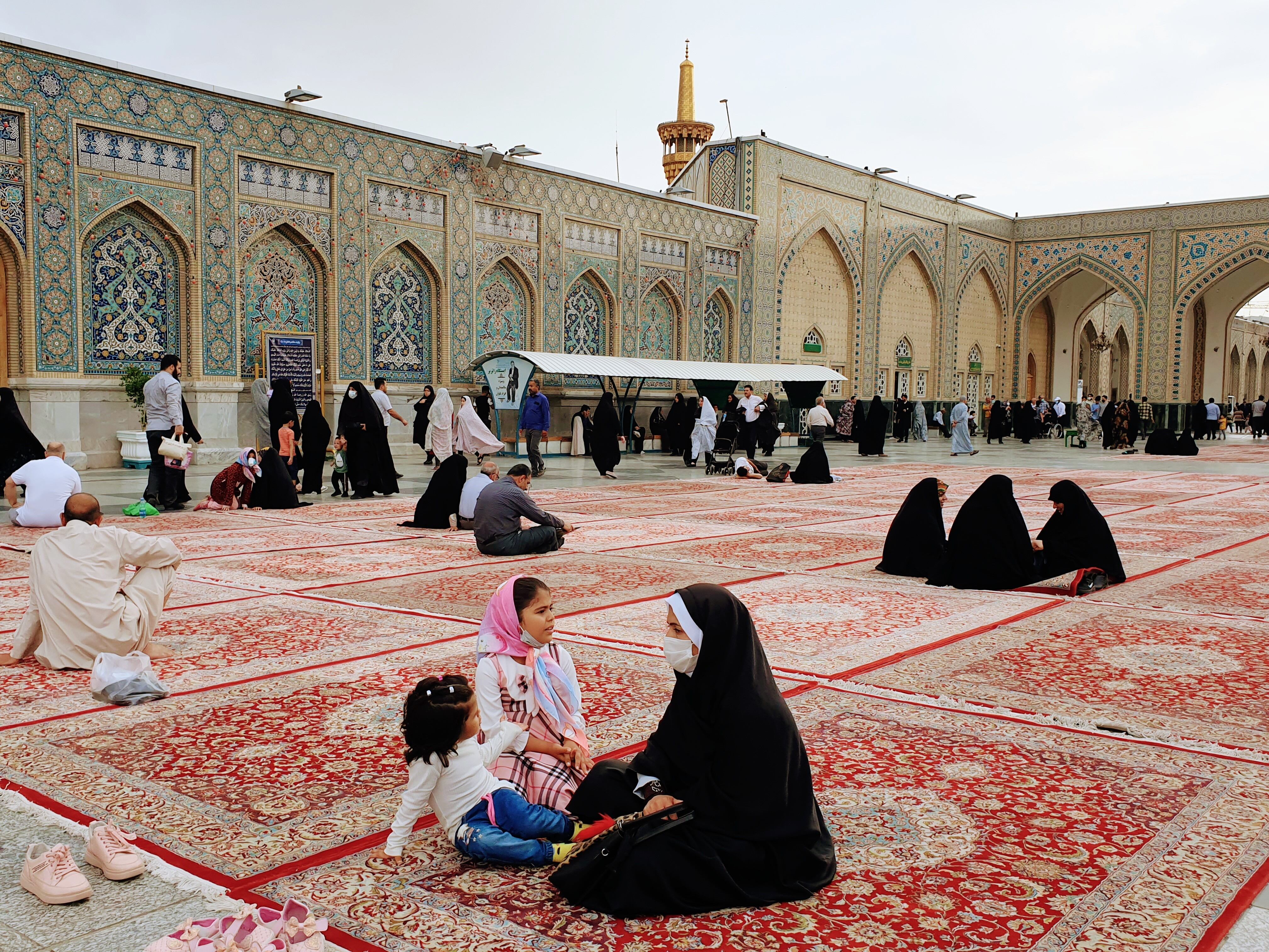 Imagen de la mezquita de Iman Reza en Mashhad, Irán.