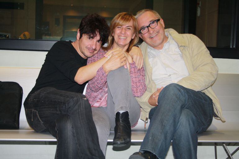 El Ortega, Gemma Nierga y Xavier Sardà, posan para la web de la SER.