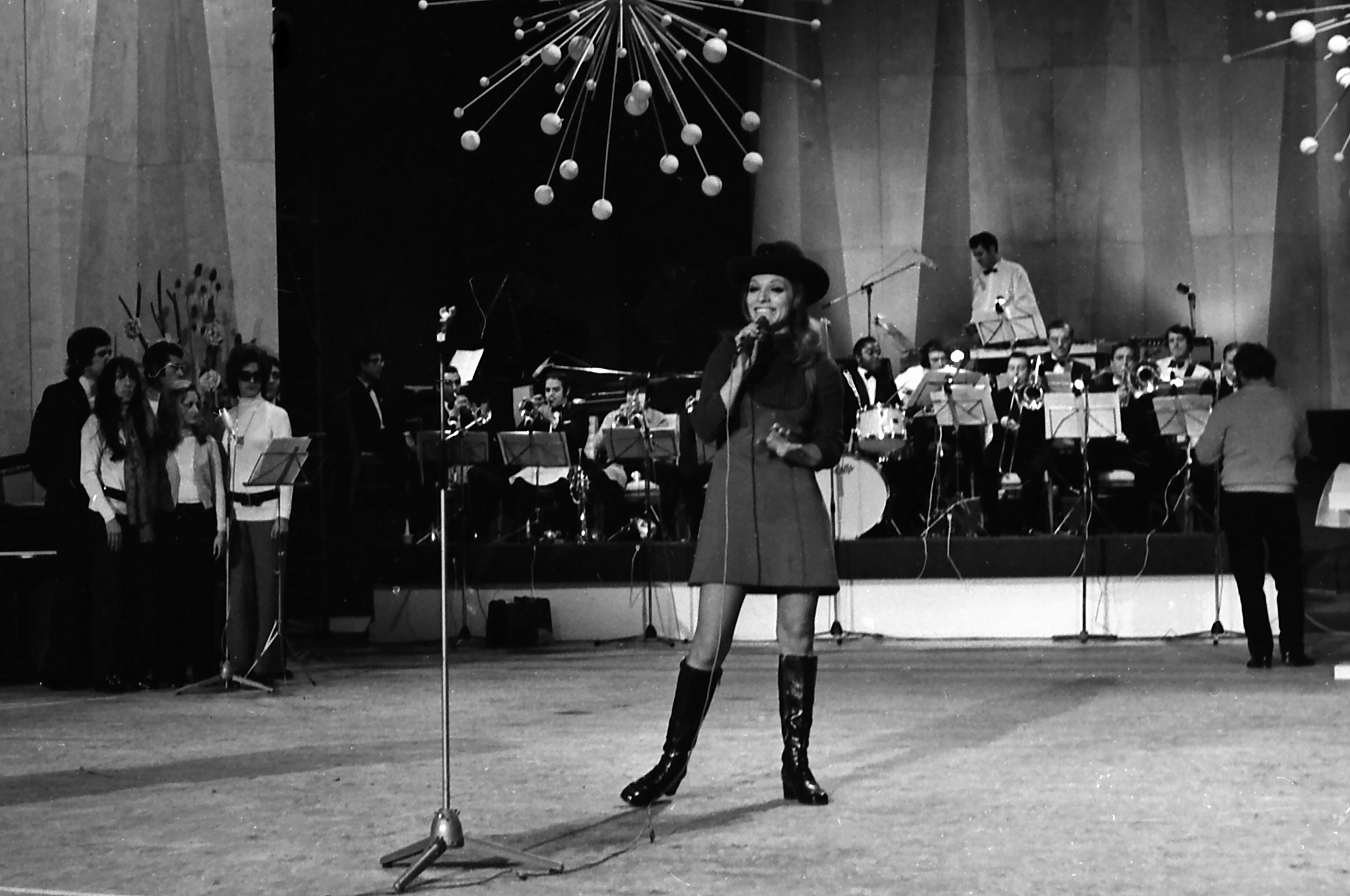 Encarnita Polo, durante una actuación en directo