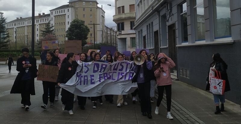 La manifestación de estudiantes en Ferrol