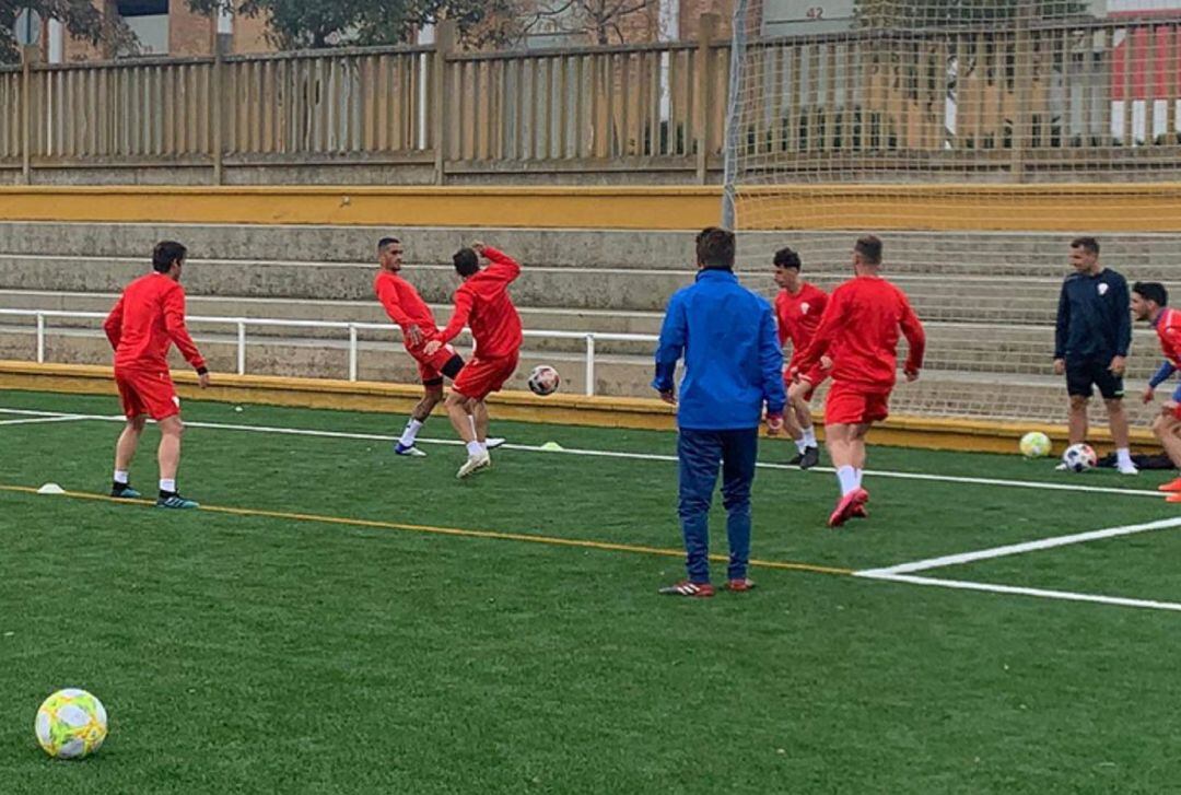 Un momento de un entreno.