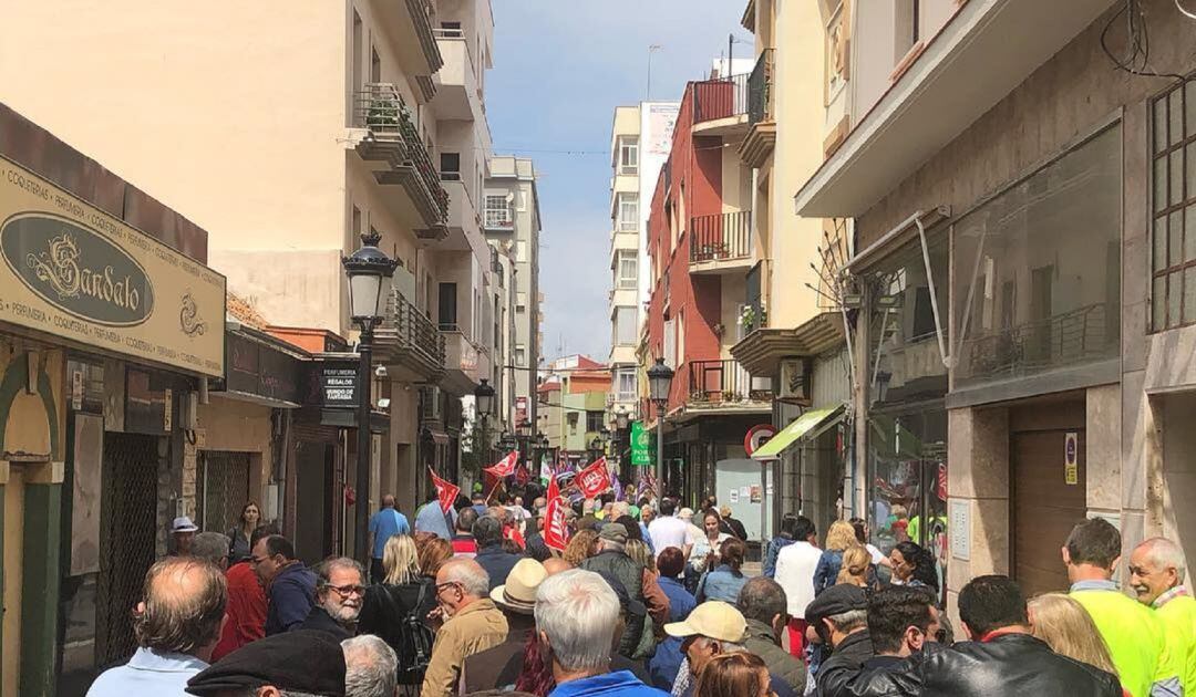 Manifestación del 1 de mayo en La Línea