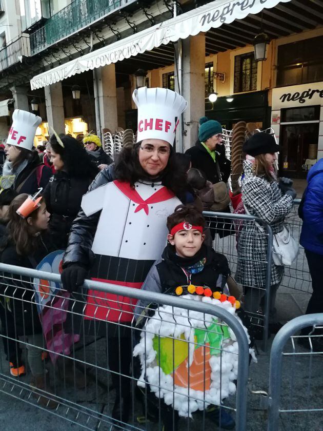 Participantes en el desfile infantil