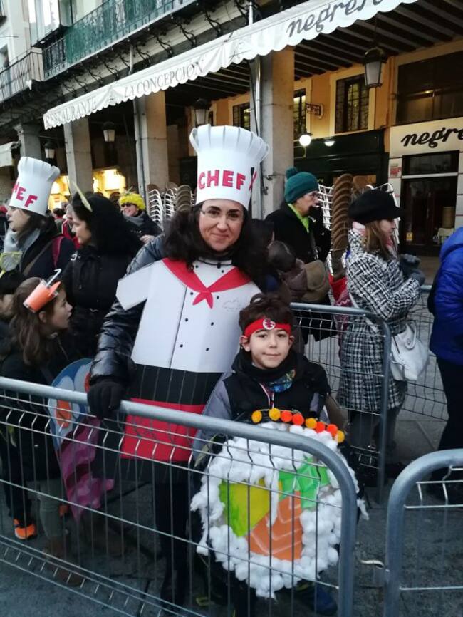Participantes en el desfile infantil