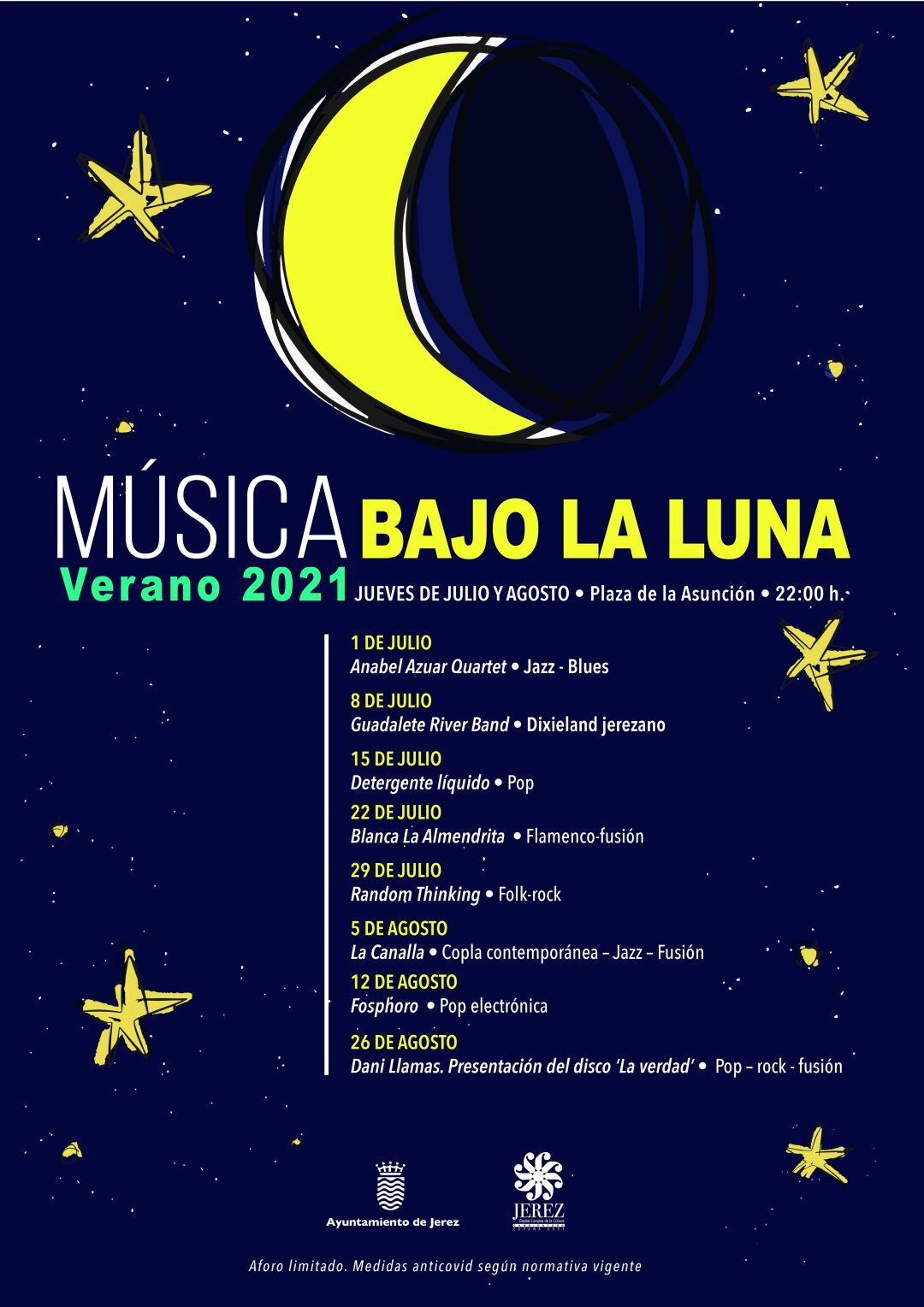 Cartel de las actuaciones