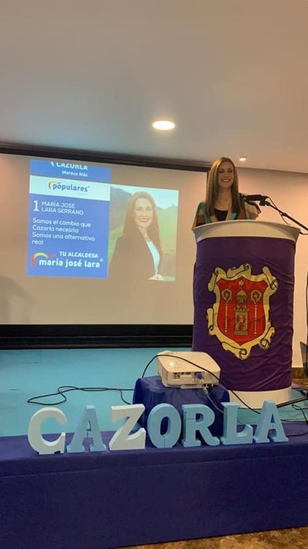 Maria José Lara durante la presentación