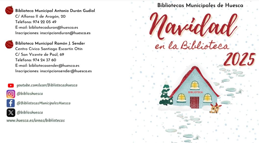 Cartel de la campaña navideña en Huesca