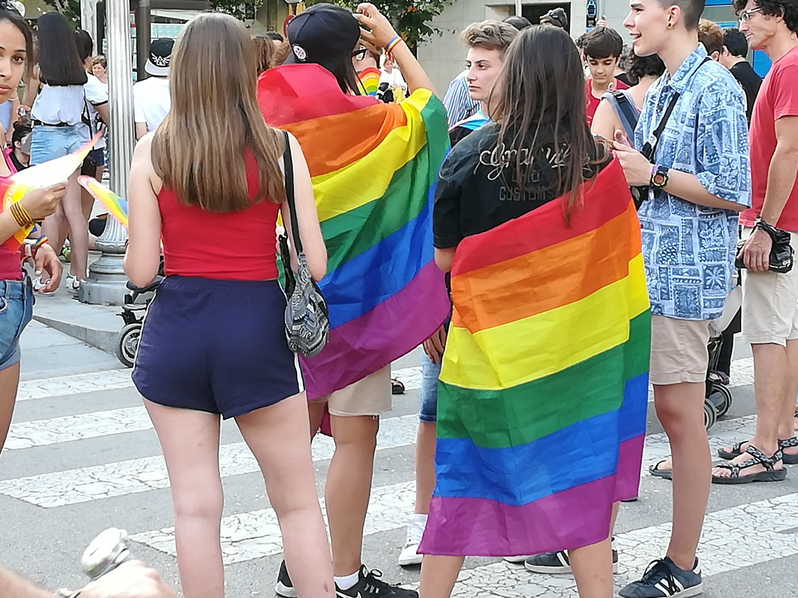 Imagen de archivo de manifestantes en una marcha LGTBI