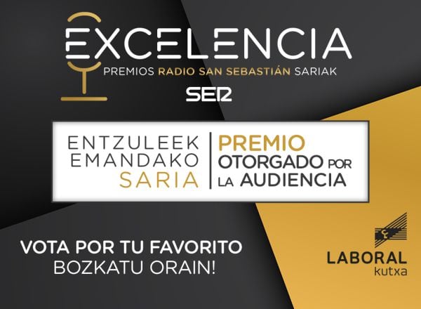 Vota por tu Premio a la Excelencia Radio San Sebastián