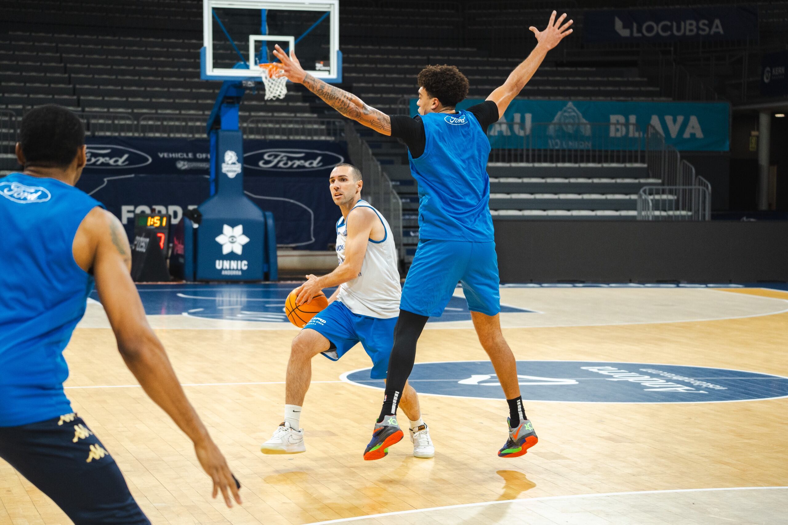 El capità Ferran Bassas, durant l&#039;entrenament d&#039;avui