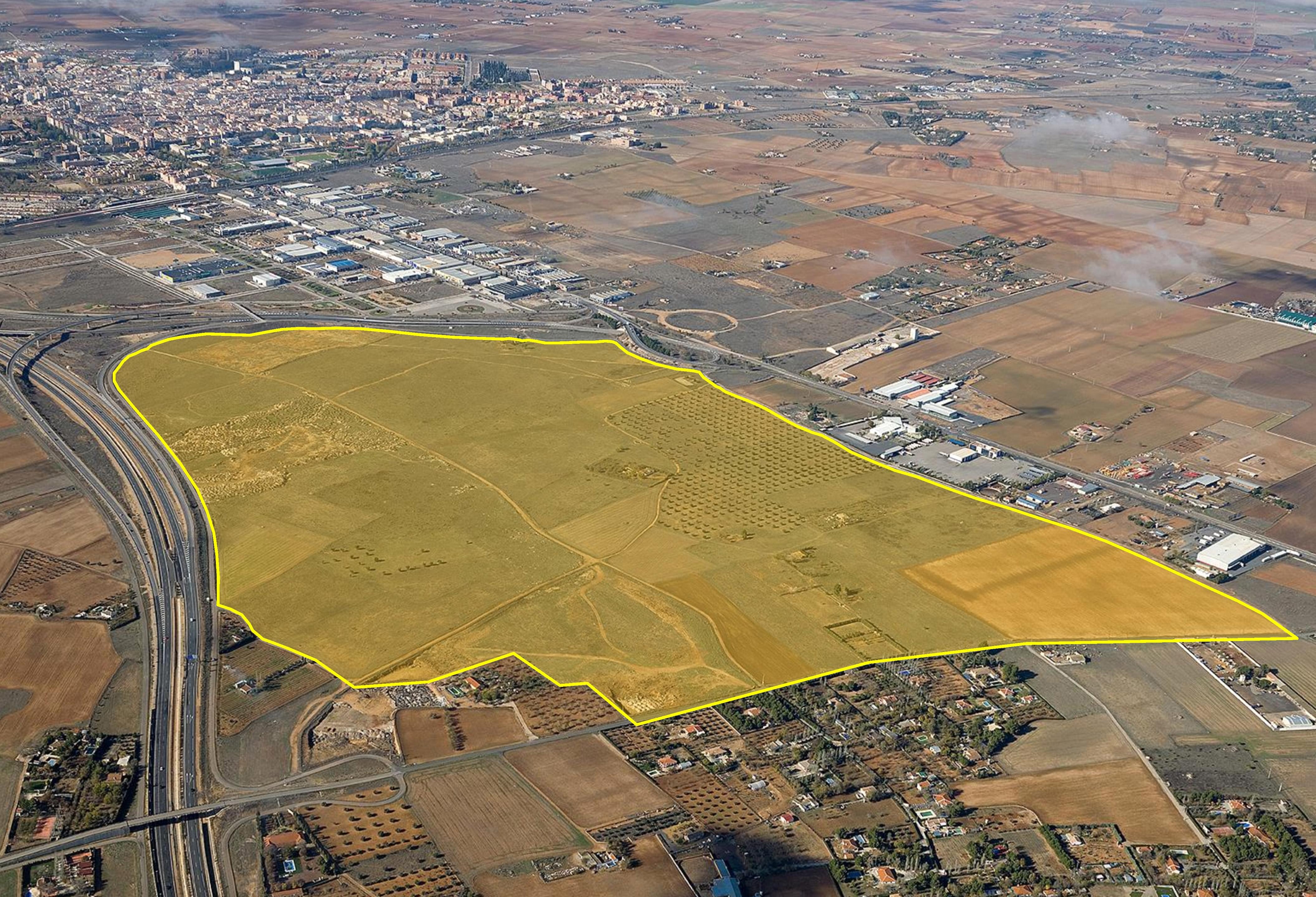 Imagen aérea del Parque Empresarial "Oretania" de Ciudad Real