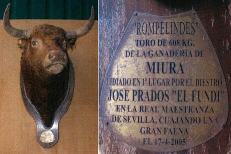 FOTOGALERÍA | En la imagen, una de la cabezas de toro Miura que tenía Francisco Granados en su casa