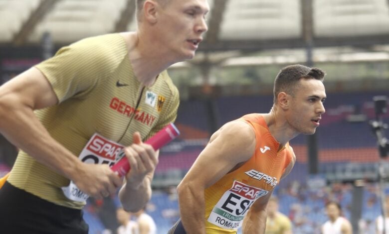 Manu Guijarro en el Campeonato Europeo de Atletismo en Roma