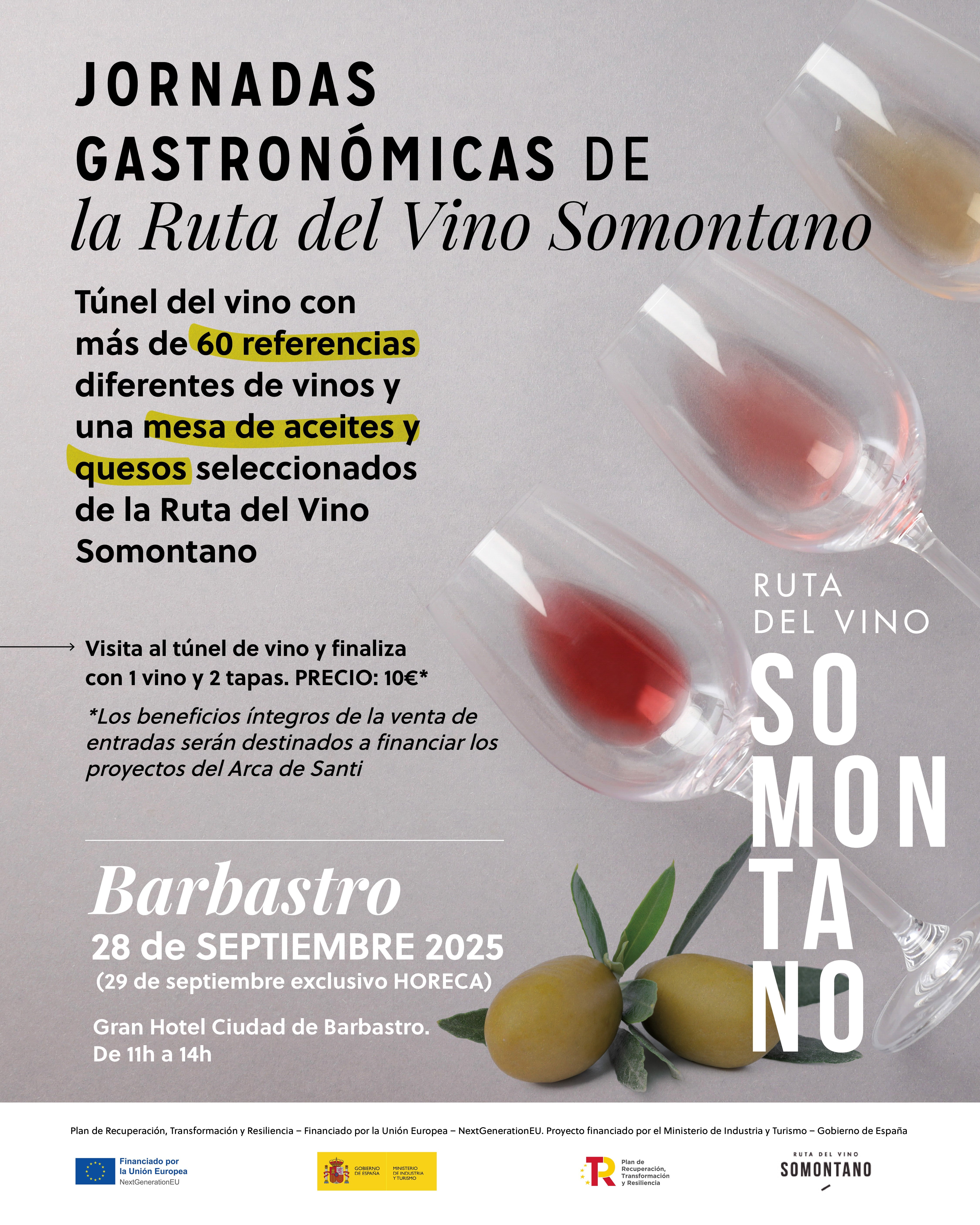 Cartel de las Jornadas Gastronómicas de la Ruta del Vino Somontano