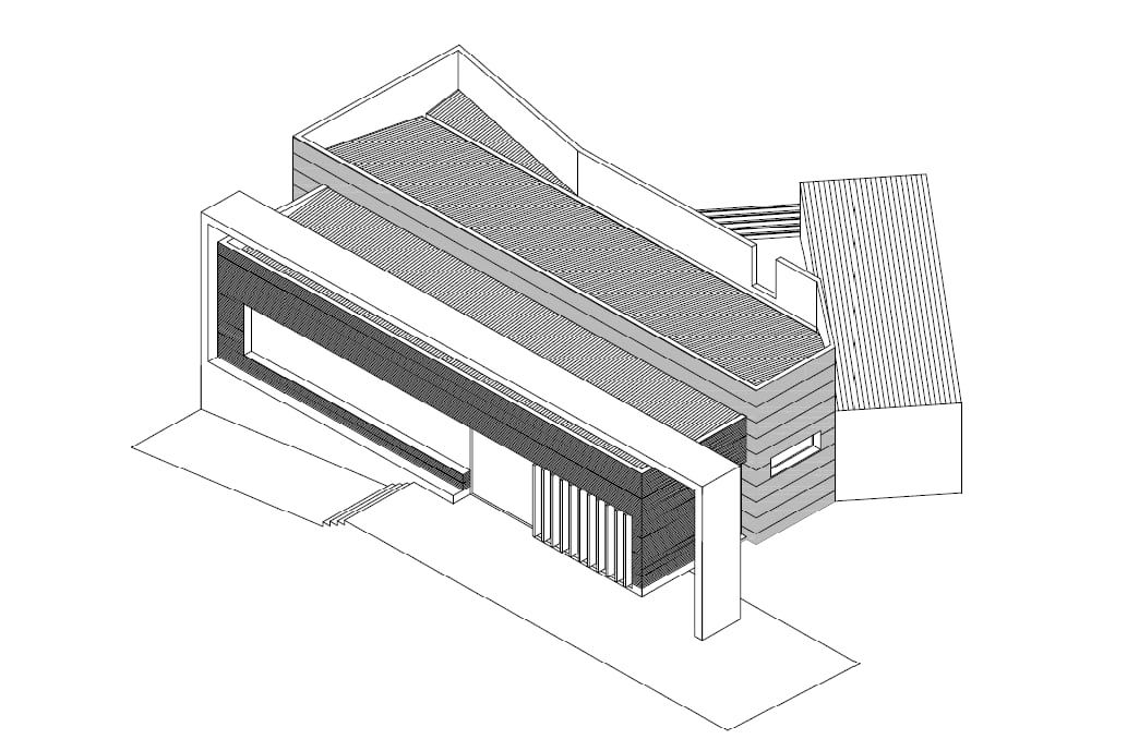 Alzado del edificio