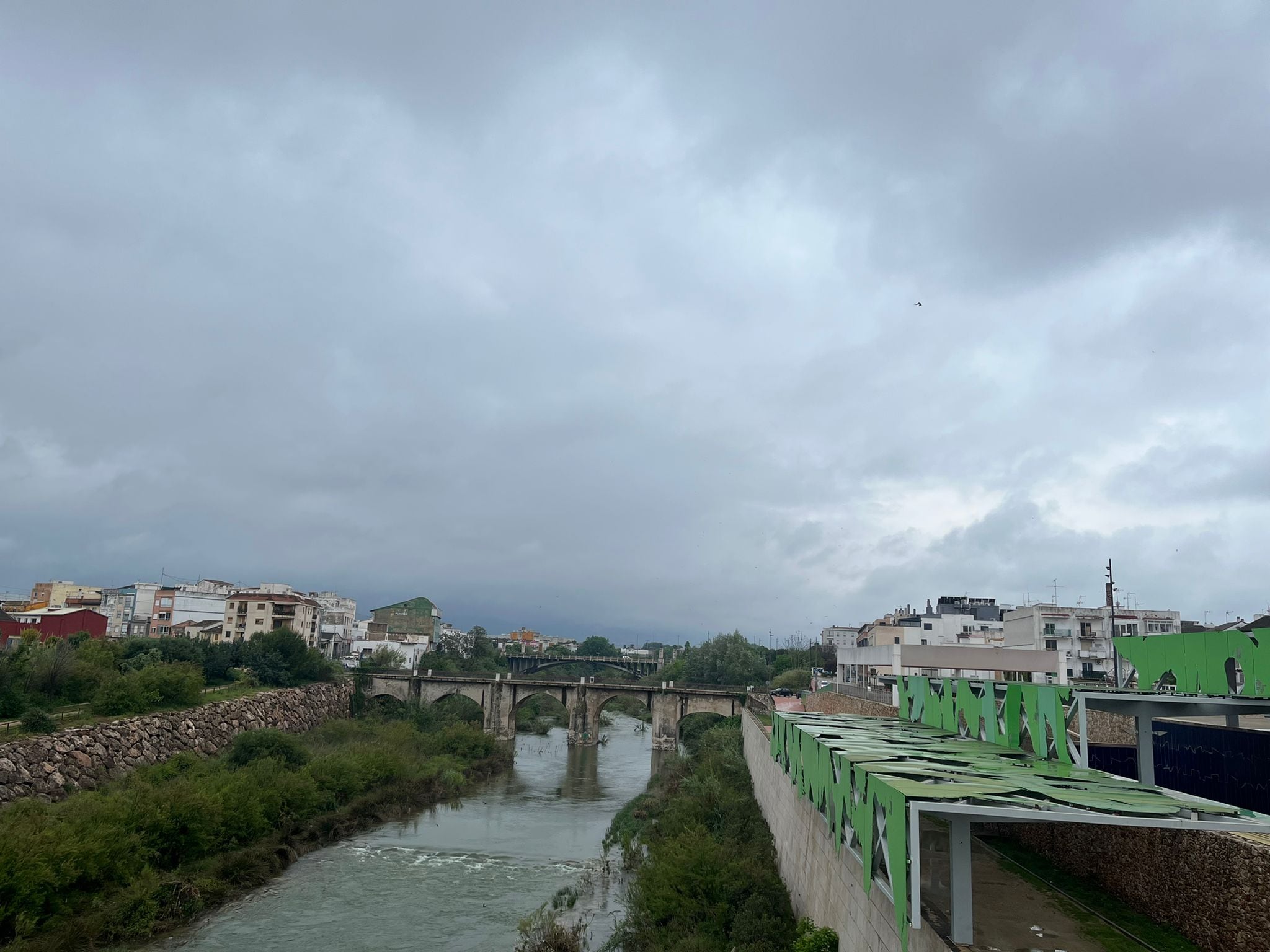 Río Serpis en Gandia este miércoles 4 de mayo