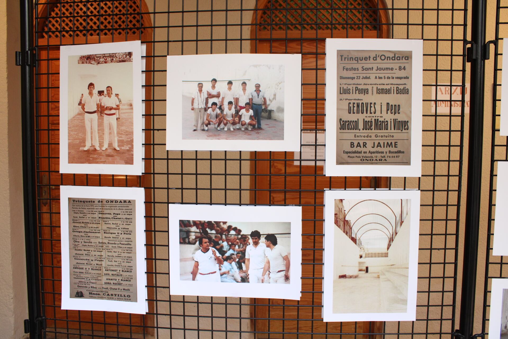 Exposición fotográfica &quot;150 años de pilota valenciana en Ondara&quot;.