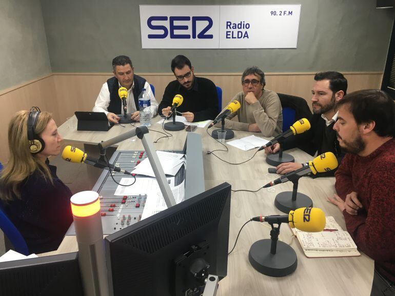 Tertulia de Portavoces del Ayuntamiento de Elda en Vinalopó Hoy por Hoy