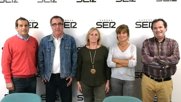 De derecha a izquierda: José Manuel Albentosa, Pilar Blasco, Victoria Alvado y Pepe Brotons