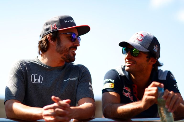 Carlos Sainz y Fernando Alonso