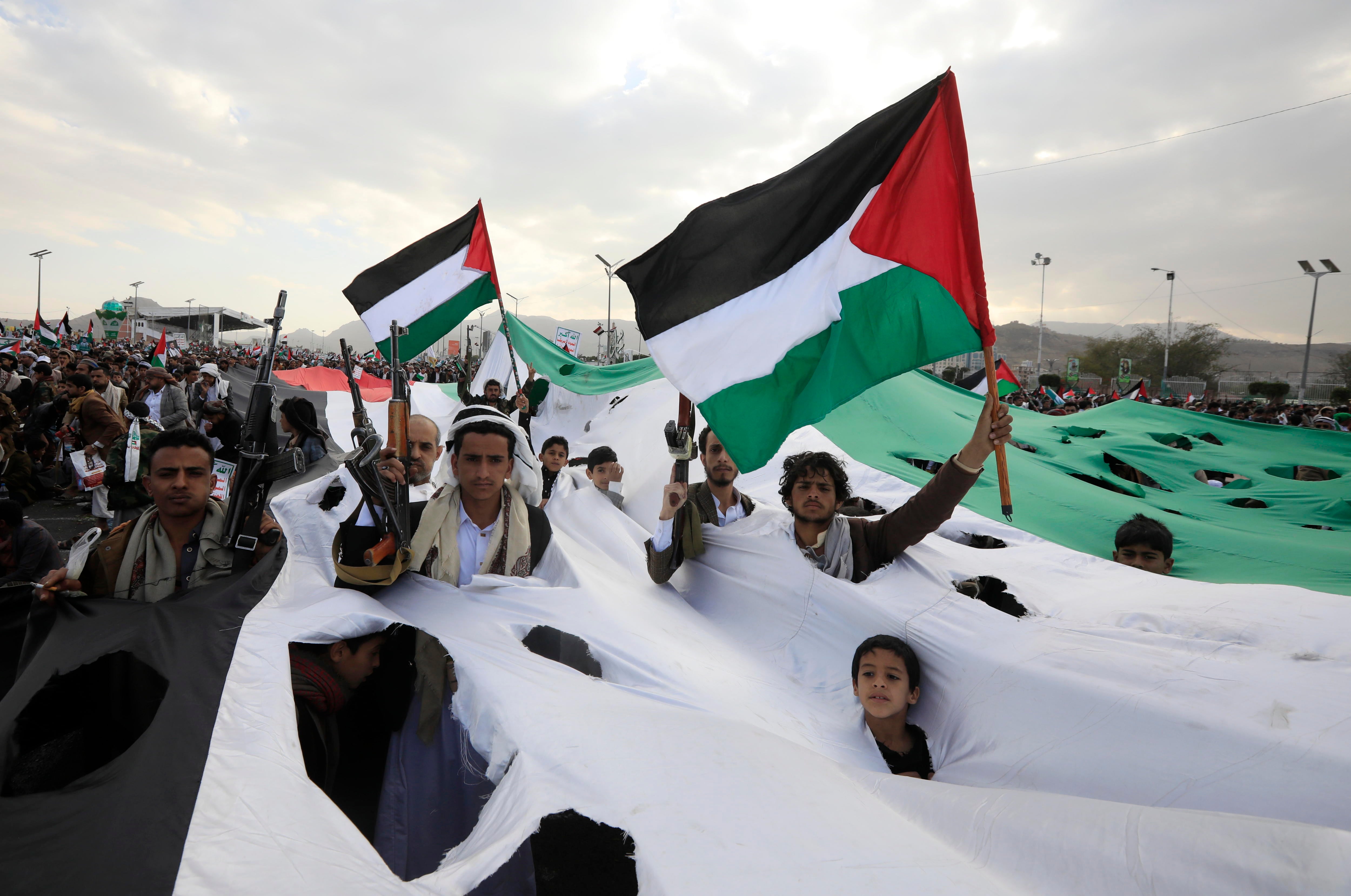 Manifestación palestina contra las muertes a manos de Israel