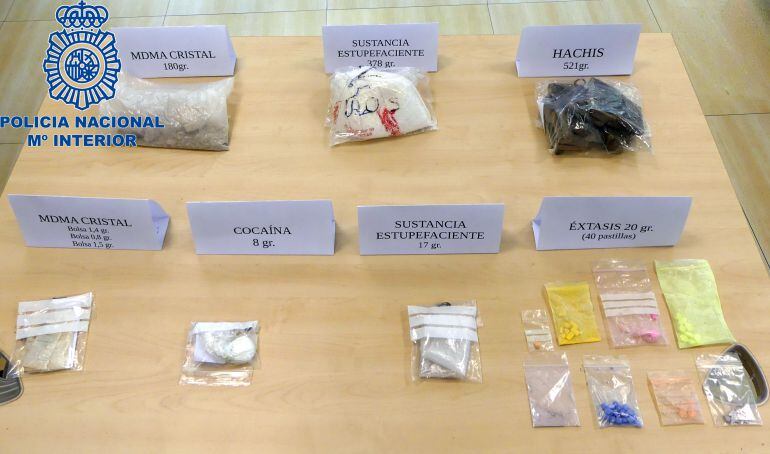 Fotografía de la droga incautada