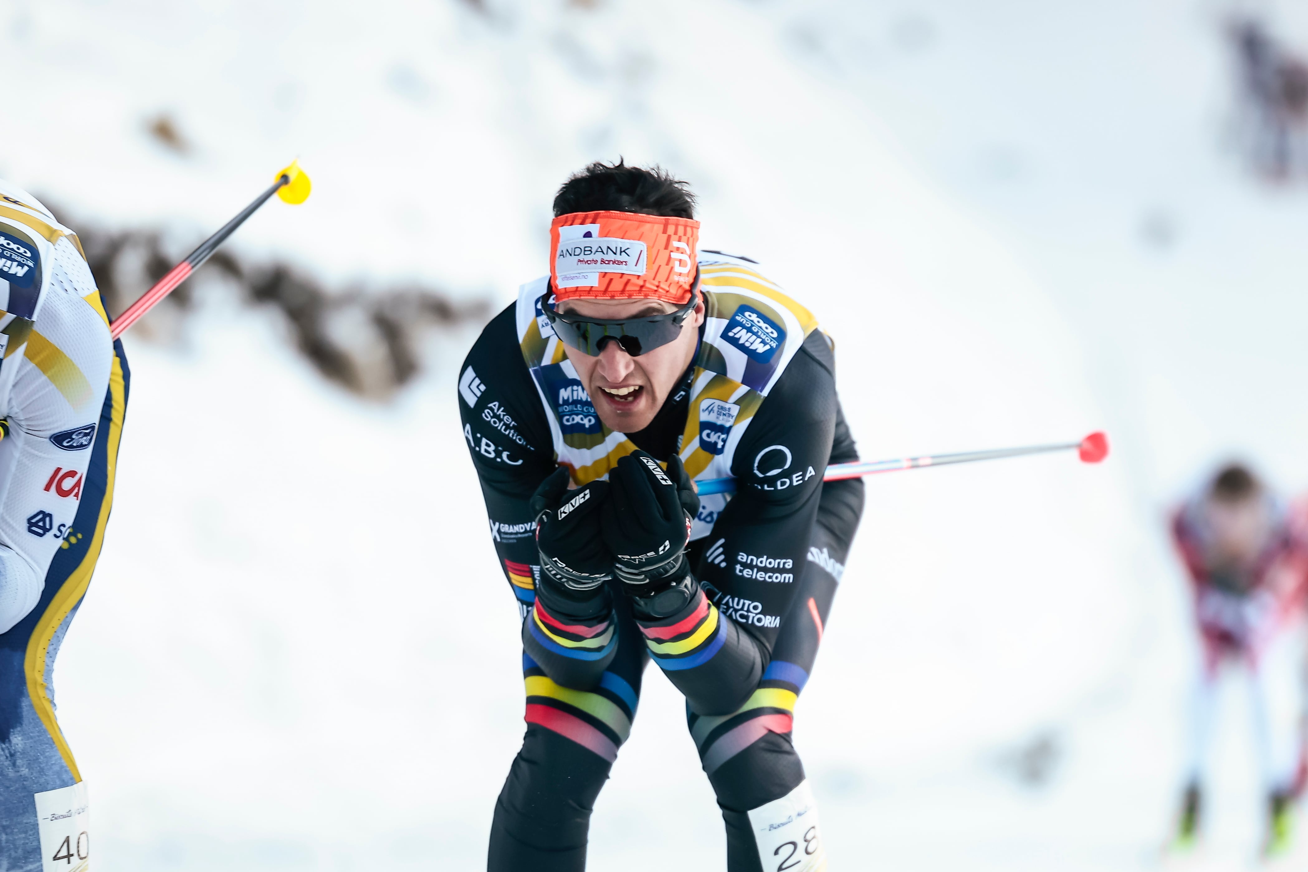 Irineu Esteve als 20km mass start en clàssic de la Copa del Món de Les Rousses (França).