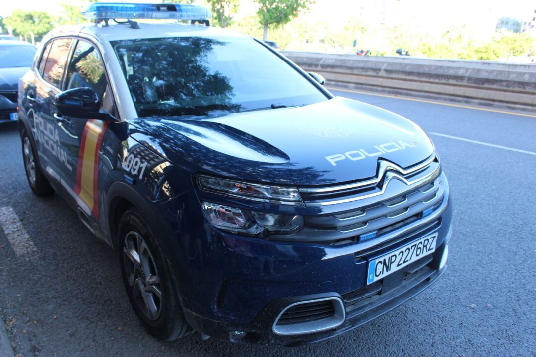 Vehiculo de la Policía Nacional