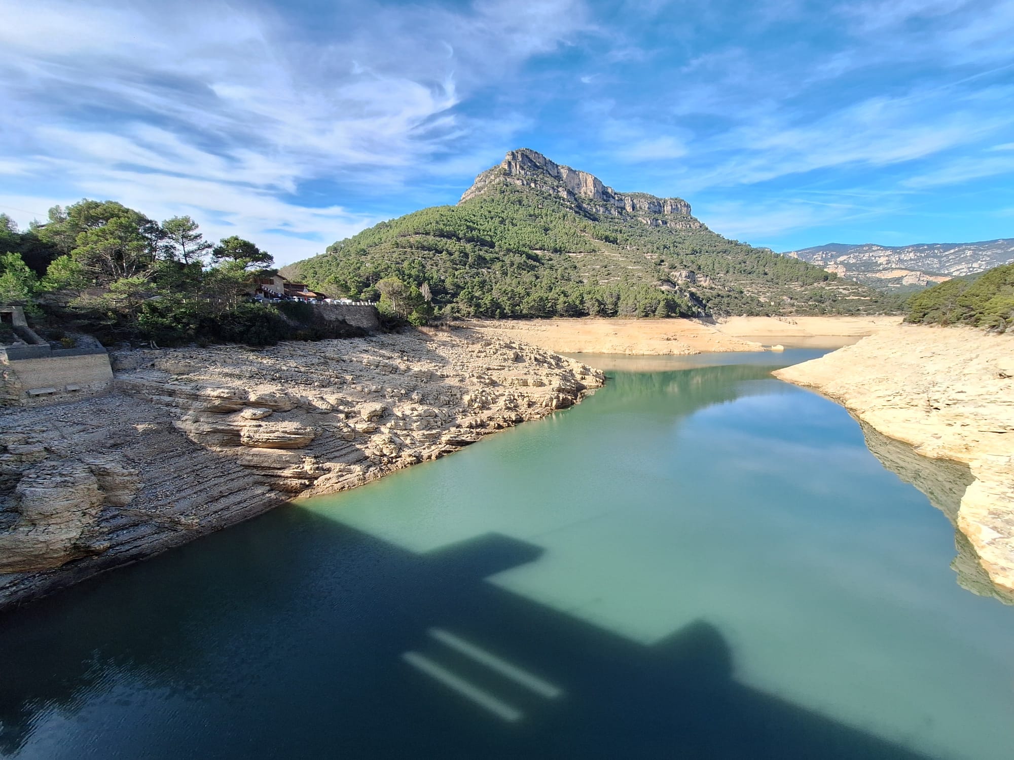 Esta es la imagen que presentaba esta semana el embalse de Ulldecona, en el sistema del Sènia