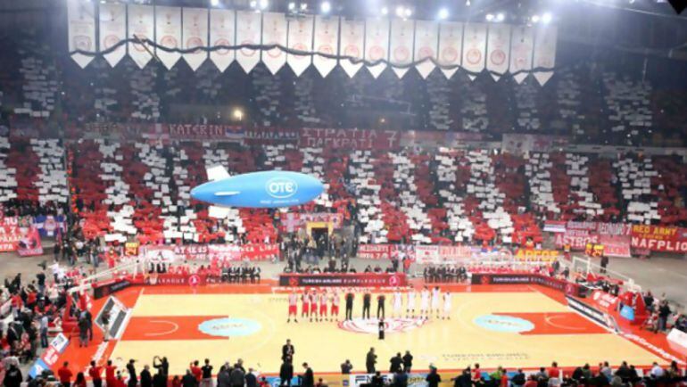 Pabellón de la Paz y la Amistad de Atenas donde mañana juega el Unicaja ante el Olympiacos