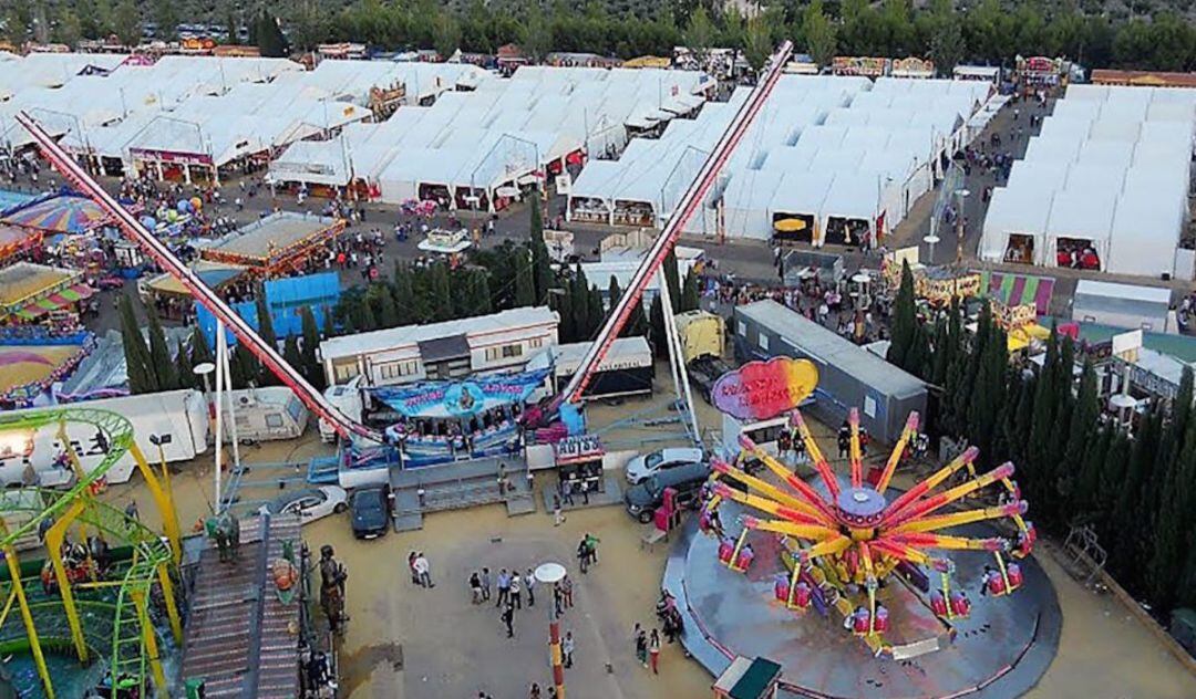 Vista aérea de la feria de San Lucas.