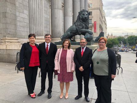 Patricia Abascal a las puertas del Congreso