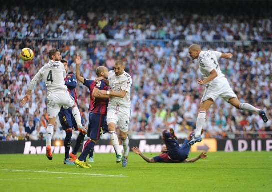 El portugués ha marcado en un córner lanzado por Kroos.