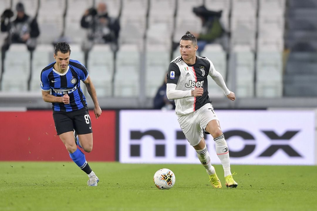 Cristiano Ronaldo, durante el partido contra el Inter.