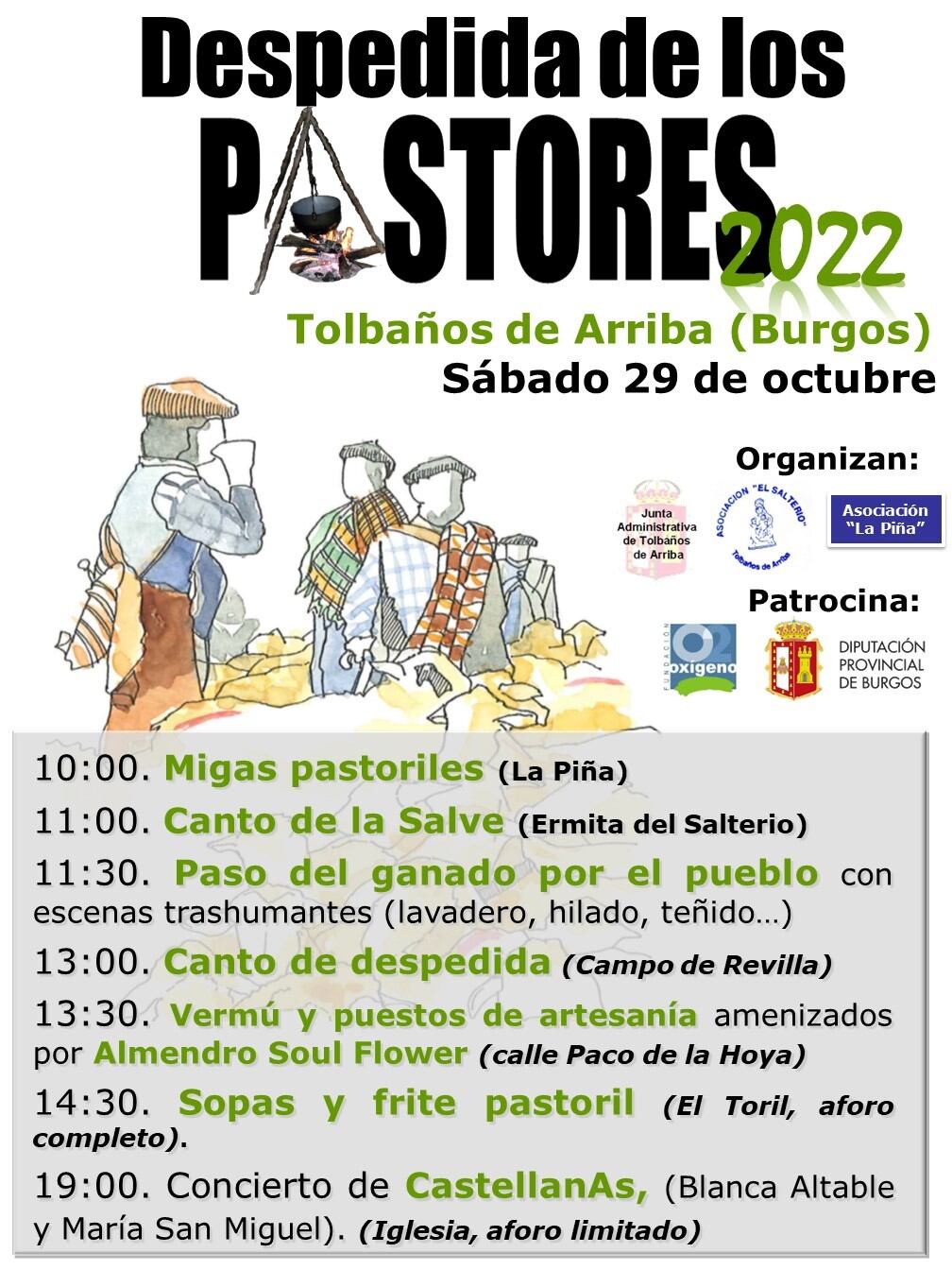 La localidad de Tolbaños de Arriba celebra este fin de semana su &quot;Despedida de los Pastores&quot;