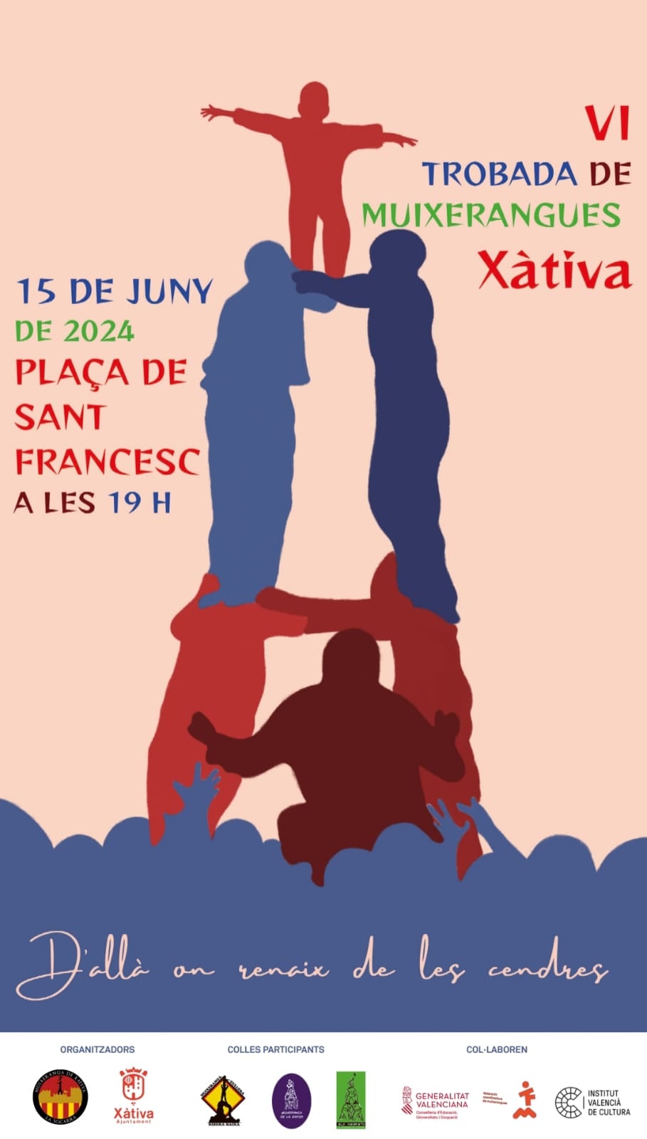 Cartel VI Trobada de Muixerangues de Xàtiva