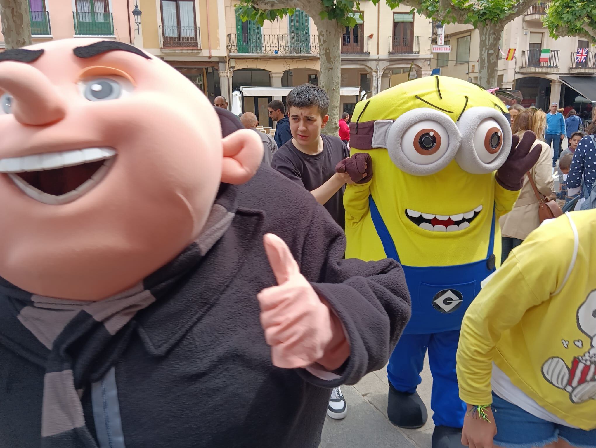 Los MInions fueron la atracción esta mañana