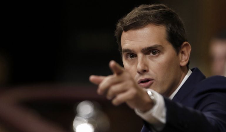 Líder de la formación naranja, Albert Rivera.